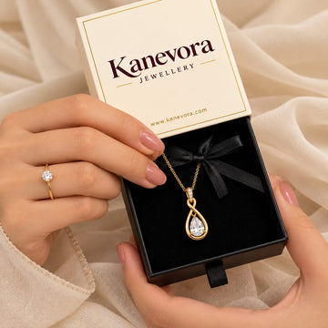 Kanevora Celestia Teardrop Necklace